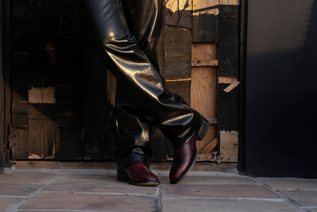 Botas vaqueras Sabinero para hombre con tacón bajo,   Sabinero men's cowboy boots with low heel